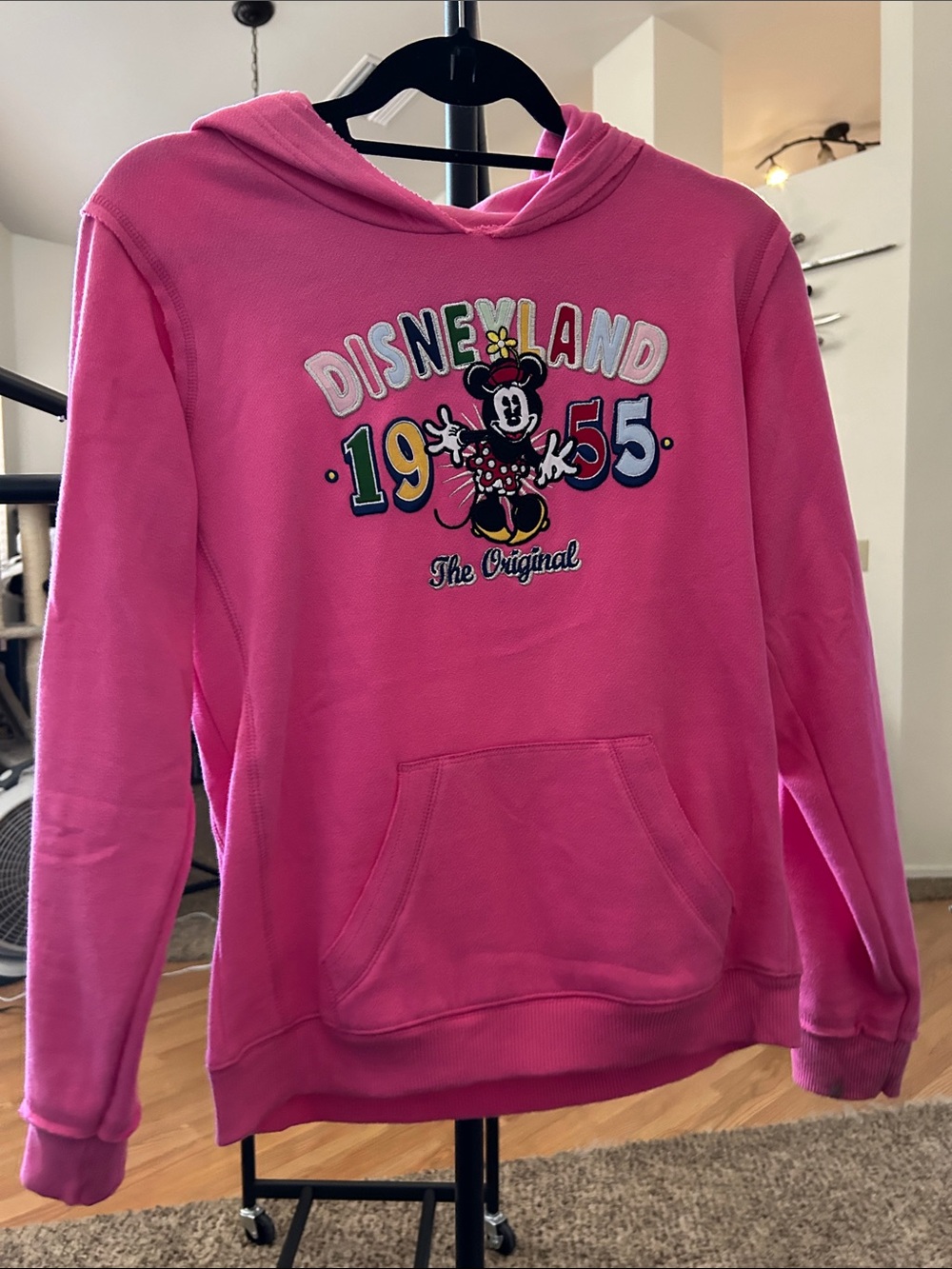 Disneyland Minnie Mouse Pink Pullover Hoodie